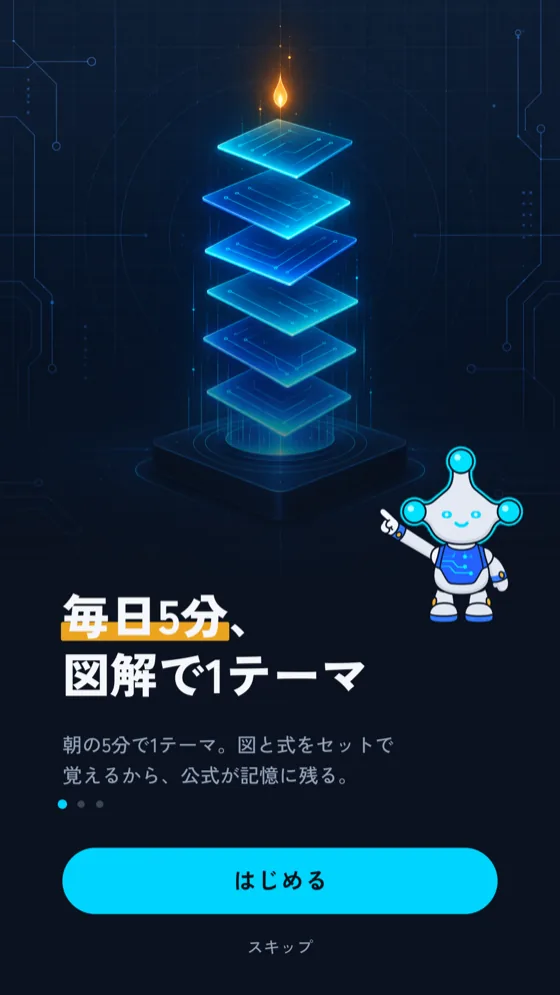 アプリのホーム画面