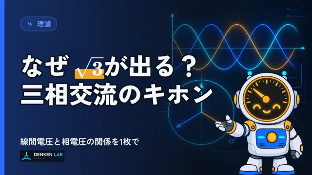 三相交流と √3 の図解